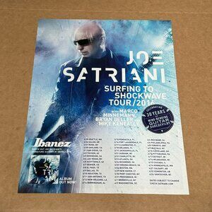Joe Satriani - Ibanez Guitars - Surfing To Shockwave Tour - 2015 Print Ad